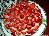 Tarte aux fraises et biscuits