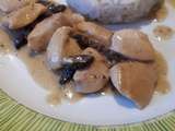 Blanc de poulet aux mini morilles