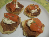 Blinis à base de pommes de terre