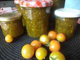 Confiture de tomates vertes et pommes