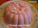 Mousse glacé aux fraises