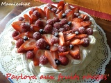 Pavlova aux fruits rouges