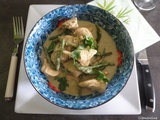 Curry de poulet aux légumes verts