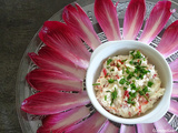 Dip d'endive au chèvre et poivron rouge