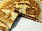 Quesadilla au steak haché et poivron