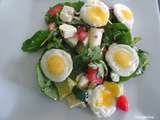 Salade aux oeufs de caille