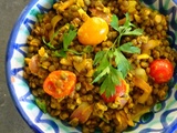 Salade marocaine de lentilles