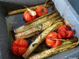 Tomates et poireaux rôtis au vinaigre balsamique de Jamie Oliver