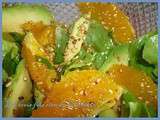 Salade d'oranges et avocats