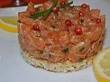 Tartare de saumon au gingembre (pour 2 personnes)