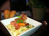 Risotto au potiron et bacon