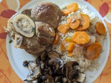 Jarret de veau aux champignons