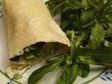 Wraps saumon fumé, avocat et mâche