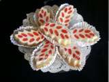 Biscuits Feuilles au Chocolat Blanc et Framboise