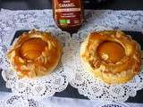 Brioches au abricot&caramel&Amande effilées (Gouter)