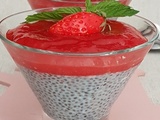 Crème de Chia et Compotée de Fraise