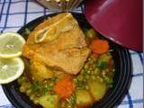 Tajine Jelbana au Veau ( Tajine aux petits pois et veau)