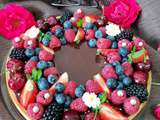 Tarte au Chocolat et Fruits Rouges