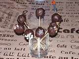 Cake pops au chocolat noir