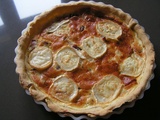 Quiche aux lardons et bûche de chèvre