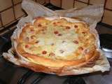 Quiche aux lardons et tomates cerise