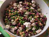 Salade aux haricots et petits pois