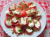 Salade de tomates à la mozzarella