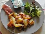 Pommes de terre sauce fromage blanc et herbes