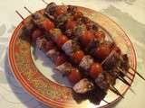 Brochette de veau miel moutarde