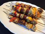 Brochettes poulet chorizo