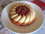 Gâteau magique a la vanille et au fraises