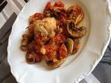 Paupiettes de porc tomates champignons