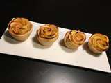 Roses en pommes feuilletées