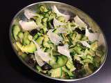 Salade de tagliatelles de courgettes