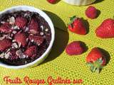 Fruits Rouge Gratinés sur Ganache au Chocolat