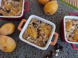 Gratin de Bibasses aux Noisettes, Crème d'Amande à la Poire