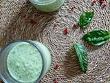 Soupe Froide de Concombre au Lait d'Amande, Menthe et Basilic