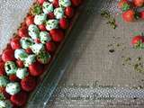 Tarte aux Fraises, Pistache et Noisette