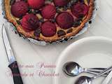 Tarte aux Prunes, Amande et Chocolat