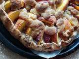 Tarte Streusel Rustique aux Pêches et aux Nectarines