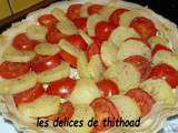 3 ingrédients pour une recette : une tarte pommes de terre et tomates