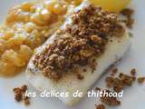 Crumble de cabillaud aux oignons