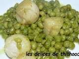 Curry de petits pois aux Saint-Jacques