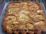 Gâteau aux pommes, noisettes et polenta