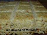 Gratin de coquillettes au surimi