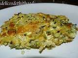 Gratin de courgettes, riz et mimolette