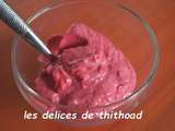 Mousse glacée aux framboises (ww)