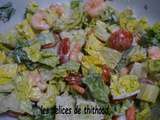 Salade de crevettes coco