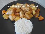 Sauté de poulet à l'ananas