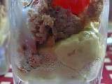 Verrine de mousse d'avocat au thon